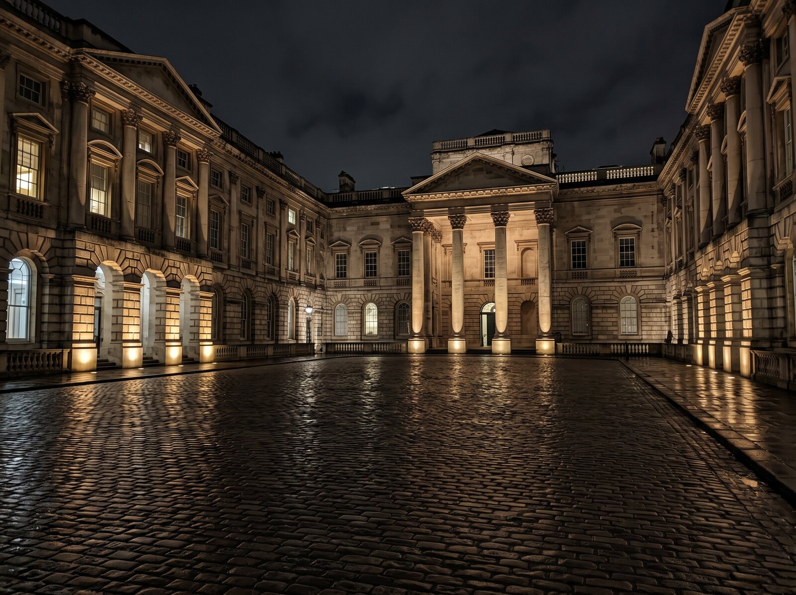 Courtyards after closing